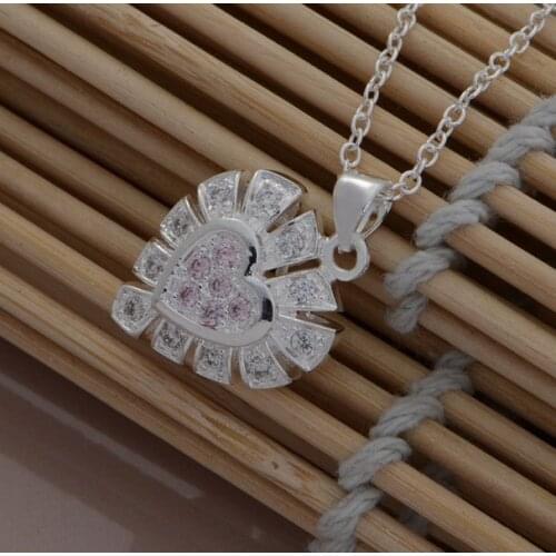 Wholesale High quality silver plated Fashion jewelry chains necklace pendant WN-1054