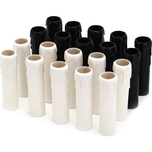 10Pcs/Lot Table Lamp Base Candle Lamp Holder Tube Candle Lamp Base Sleeve Candle Bulb Base Cover Chandelier Part Candle Tube HOT