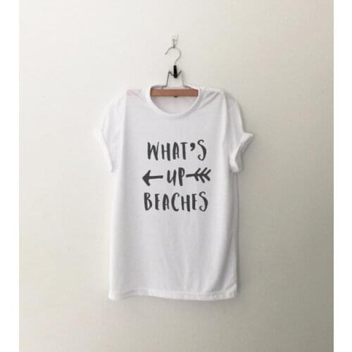 Beach shirt funny tshirt tumblr graphic tee womens t-shirt gift for wife travel her boho clothing white shirts basic-C533