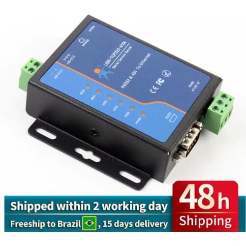 Q18039 USR-TCP232-410S Terminal Power Supply RS232 RS485 to TCP/IP Converter Serial Ethernet Serial Device Server