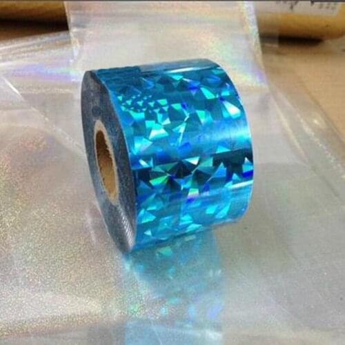Sexy holographic foil Nail Stickers Nail DIY packaging foil decorative stickers Blue diamond Nail decorations