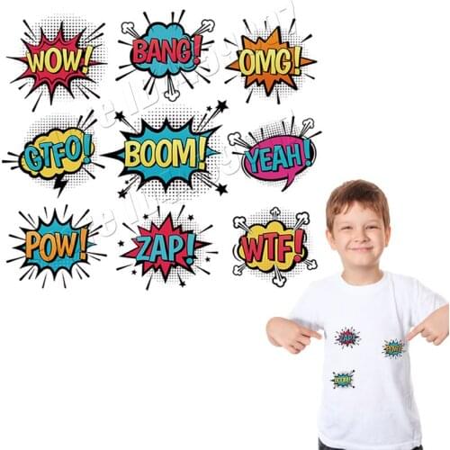 Marks Style Stickers For Clothing Popular DIY Personalized Parches Washable Heat Transfer DIY Handmade Patches