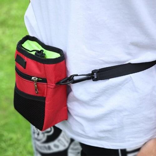 Outdoor Pet Dog Treat Pockets Portable Dog Training Bags Pet Food Container Puppy Snack Reward Waist Bag