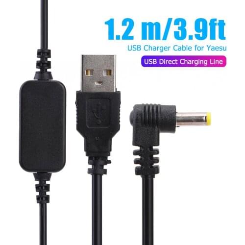 1.2m USB Charger Cable Battery Charging Cord Cable for Yaesu VX-6R VX7R FT60R VX-150 VX-170 VX-177 FT-60R VXA-710