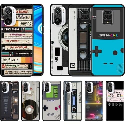 Retro Vintage Camera Case for Xiaomi Redmi Note 9S 9 8 Pro 10 8T 7 9C 9A 7A Black Soft Mobile Phone Cover 8A 6A Shell
