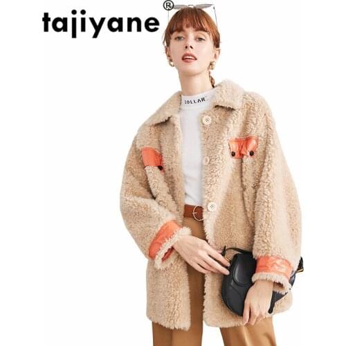 Fur Natural Winter Coat Women 100% Sheep Shearing Jacket Female Korean Warm Clothes 2021 Vintage Real Wool Fur Coats Hiver 9864