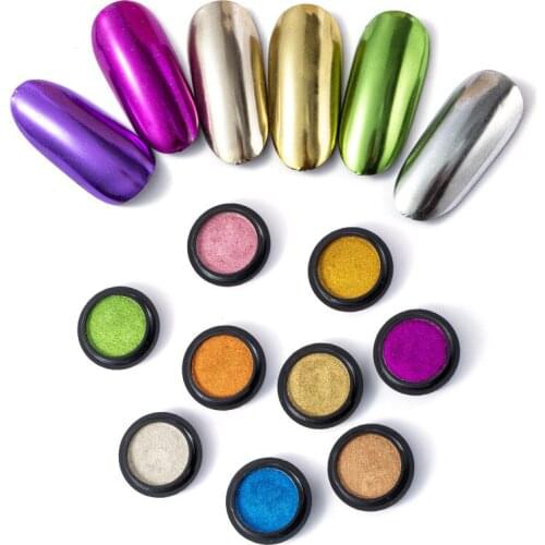 1 PC Titanium Magic Chrome Pigment Nail Powder Pigment Make Up Aurora Glitter DIY Solid Nail Mirror Powder