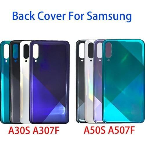 10PCS Rear Back Battery Cover Door Housing Case With Glue Sticker and Side Key Button For Samsung A10S A20S A30S A50S A70S