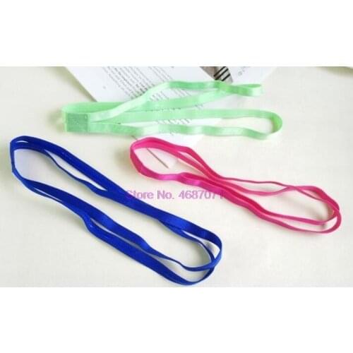 By DHL 1000pcs Double Sports Elastic Headband 8 Colors Men Women Yoga Anti-Slip Hairband Head Hair Bands Accessories