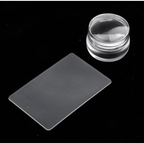 2 Pcs Stamper Stamp with Stamper Raclette Image Plate Manicure Printing