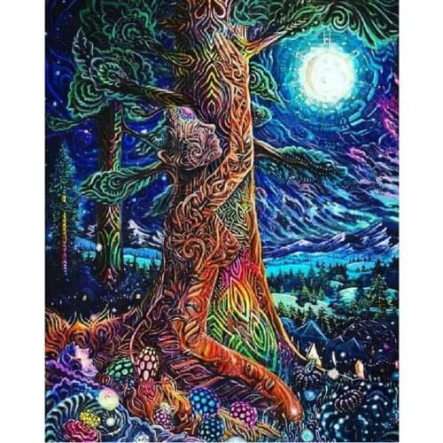 5D DIY Diamond Embroidery Abstract woman tree Diamond Painting Cross Stitch Home Decor Full Mosaic Crafts rhinestones Needlework