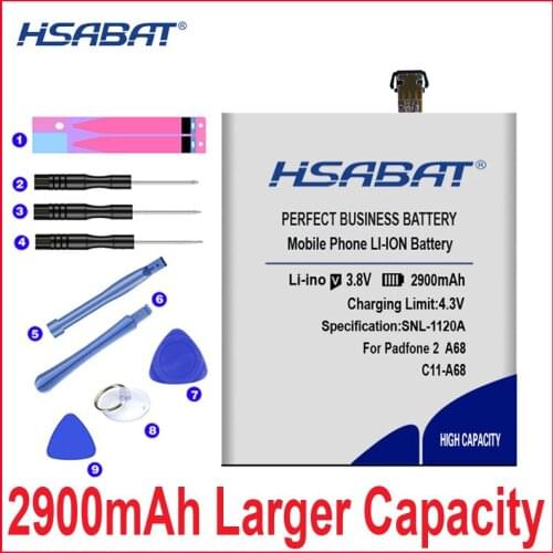 HSABAT High Capacity C11-A68 Battery For ASUS Padfone 2 A68 free shipping