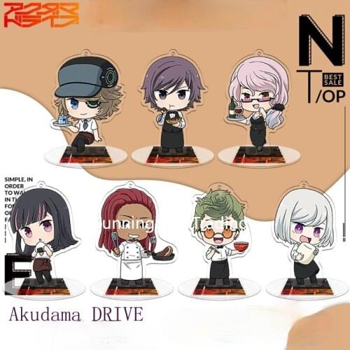 Akudama DRIVE Anime Acrylic Model Doll Keychain Action figure Toy Keyring Pendant 9cm