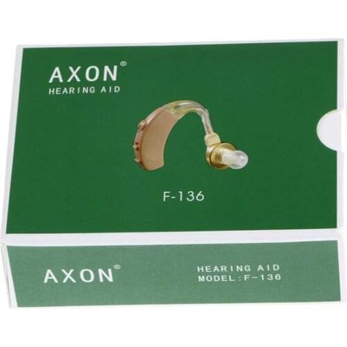 AXON F-136 Behind Ear Hook Volume Adjustable Tone Sound Voice Amplifier Digital BTE Hearing Aid Enhancer Medical Hearing Device