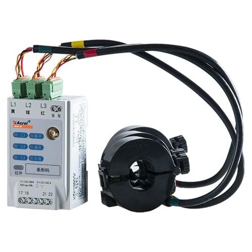 Acrel AEW100 Within 1km Wireless 470MHz Radio Communication Multifunction Energy Meter Infrared Communication RS485 Modbus