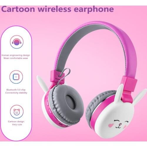 5 Stytle Wireless Cat Ear Headphones Bluetooth Young People Kids Foldable Stereo Headset 3.5mm Plug With Mic FM Radio