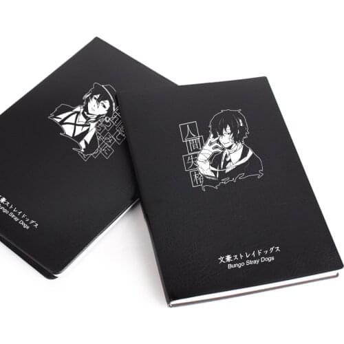 Anime Bungo Stray Dogs Dazai Osamu Notebook Cosplay Paper Collectibles Handbook book School Student Prop Costume Notebooks