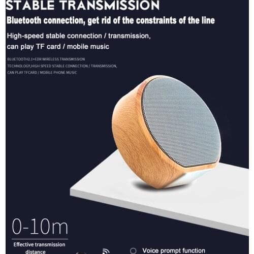 New A60 Wooden Bluetooth Speaker Handsfree MP3 Super Mini Wireless Speaker Support SD Card AUX Subwoofer Radio