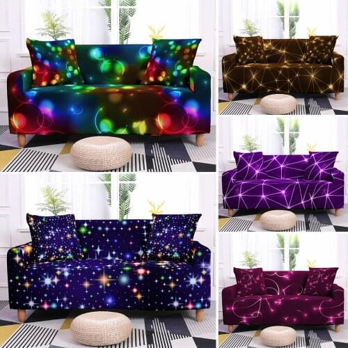 Constellatory Sofa Cover Elastic Counch Covers For Living Room Stretch Slipcover Furniture Protector 1/2/3/4-seater Sofa Covers