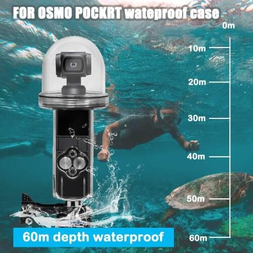 Diving Waterproof Case for DJI OSMO Pocket, Waterproof 60 Meters Depth Protective Housing Case Accessory Kit for DJI Osmo Pocket