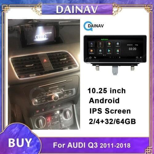 For-Audi Q3 2011-2018 car gps navigation multimedia system with IPS screen/ DVR/ WiFi /BT/carplay