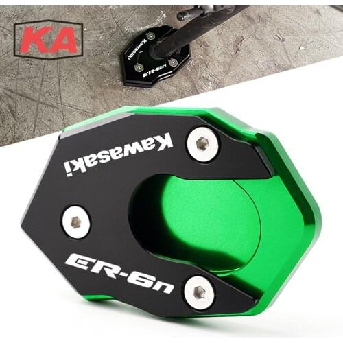For KAWASAKI ER-6N ER6N ER-6F ER6F 2012-2016 2015 2014 2013 Newest Motorcycle Kickstand Sidestand Stand Extension Enlarger Pad