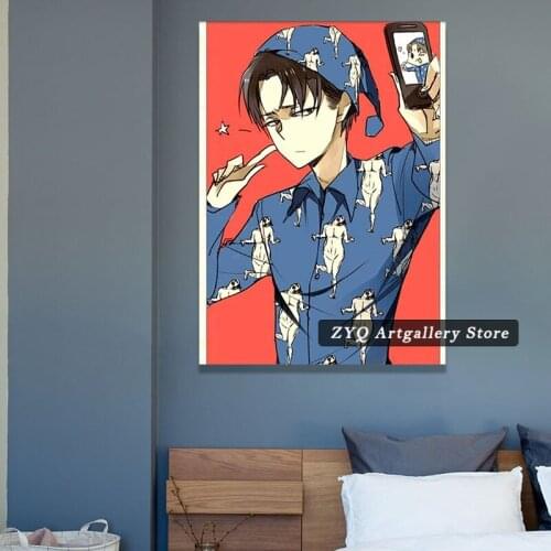 Attack on Titan Shingeki no Kyojin Cosplay Canvas Home Decor Poster Pictures Wall Art Bedroom Decoration Living Room Prints Pain