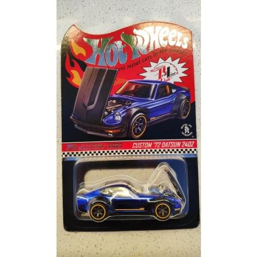 Hot Wheels Car 2018 Red Line Club CUSTOM 72 DATSUN 240Z Collector Edition Metal Diecast Model Cars Kids Toys Gift