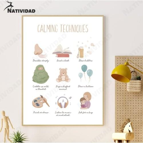 Childrens Bedroom Canvas Painting Artist Home Decor Cartoon Painting Poster Cute Wall Art Living Room Bedroom Home Decoration