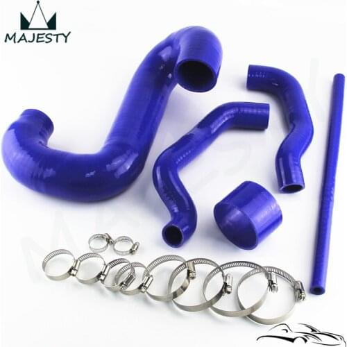 Top-Mount Intercooler Silicone Hose Kit Fits For S*ubaru I*mpreza W*RX & STI 02-07 Black Blue &Red