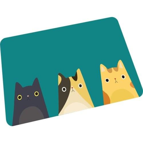 Cute Cat Home Absorbent Mat Bathroom Mat Rug Carpet Floormat Bedside Mat Doormat 40*60CM