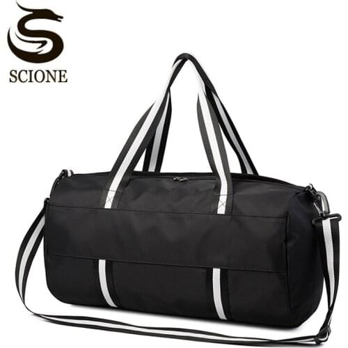 Fashion Travel Bags Crossbody Bag For Men Large Capacity Storage Handbag Shoulder Bag Dry Wet Separation Sports Gym Bag XA728M