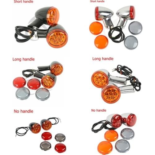 Motorcycle Amber LED Turn Signal Indicator Light For Harley Sportster XL 883 1200 1992-2016 15