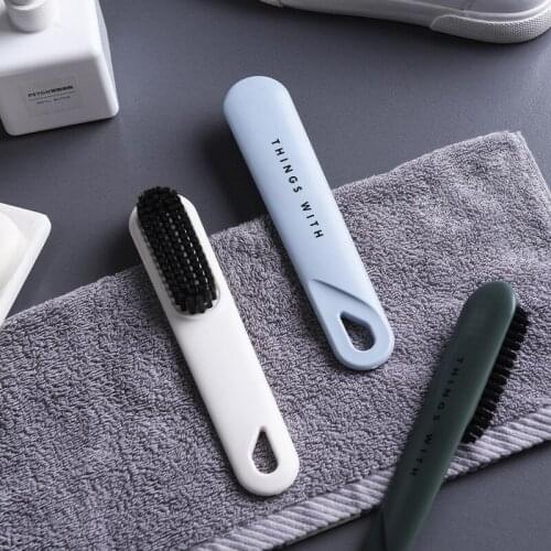 Nordic Long Handle Small Cleaning Brush Soft Fur Shoe Brush Laundry Washing Board Shoe Brush