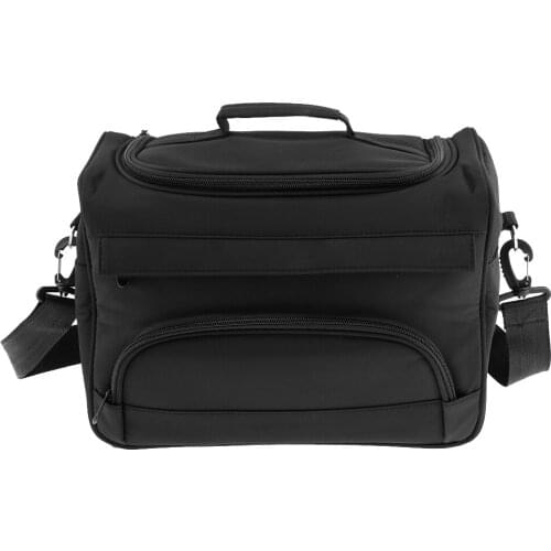 Hairdressing Tools Bag, Black Travel Hair Styling Tool Scissors Clipper Combs Brushes Storage Carry Case Pouch with Belt