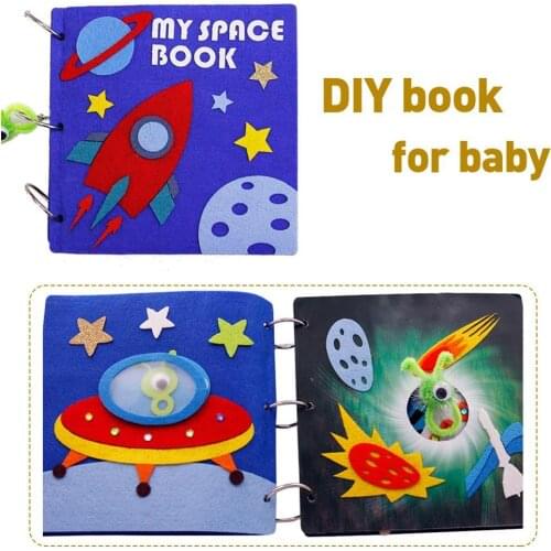 Cloth Book Making DIY Material Material Montessori Toys For Kids Early Education Self-Made Picture Book Toy childrens Handmade