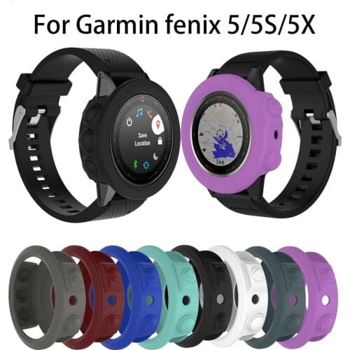 Silicone Protective Case Cover For Garmin fenix 5/5S/5X Wristband Bracelet Protector Shell for Fenix 5x 5s 5 Plus Smart Watch