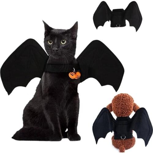 Cute Bat Wings Dog Pet Suitable Halloween Fashion Personality Clothing Foldable Funny Xmas Spider Dress Supplies