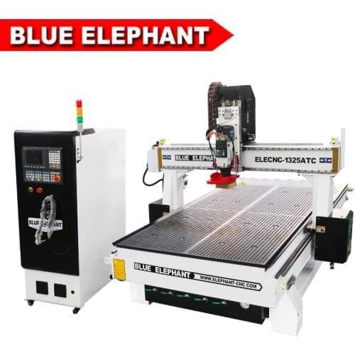 Blue Elephant CNC Engraving Machinery 1325 atc CNC Router 3 Axis Italian Spindle 9.5kw wood cutting board cnc for furniture cut