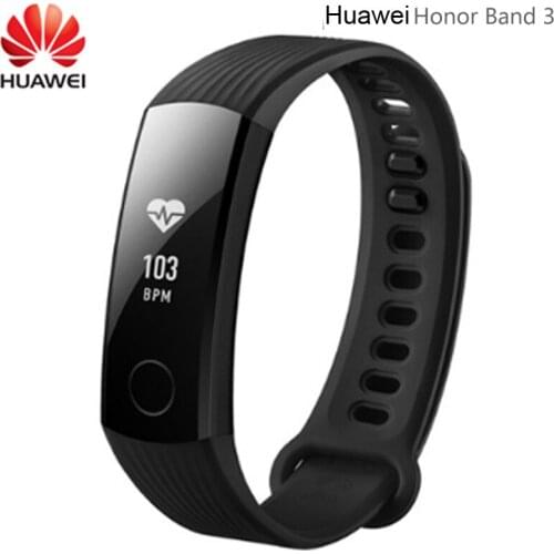 Original Huawei Honor Band 3 Smart Band Bracelet Fitness Heart Rate Monitor Smart Wristband Swimming Waterproof Tracker Band