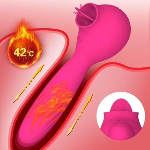 Pussy Dildo Vibrators Adult Sex Toys For Vagina Nipple Sucker Licking Clit Stimulation Heating Vibrators For Women Intimate Good