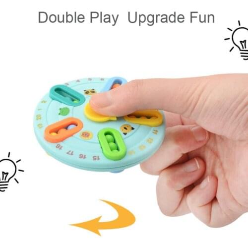 Rotating Magic Beans Cube Fingertip Fidget Toys Kids Adults Stress Relief Spin Bead Puzzles Children Education Intelligence Game