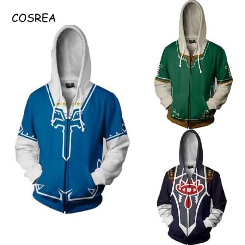 Green Blue 3D Print Hoodies Sweatshirts Cosplay Hooded Casual Coat Jacket Cropped Hoodie Tracksuit for Boys