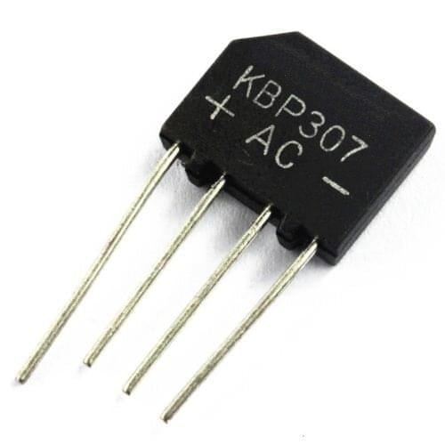 10PCS KBP307 Flat bridge Bridge Rectifier 3A/700V