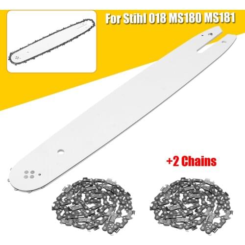 14 Inch Bar +3/8L 2Pcs Chains Fit For Stihl 018 Ms180 Ms181 Chainsaws Chain Saw Sets