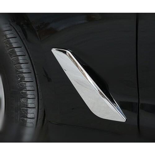 2PCS Decorative Front Fender Side Vent Grills Self-Adhesive Air Flow Exterior Car Sticker for BMW 5 Series 2018 G30 G32 G31