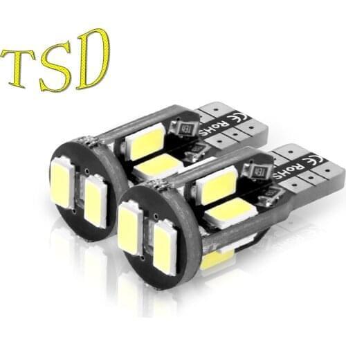 2PCS Car Styling Canbus T10 Led Bulbs 10SMD 5730 Bulb No Error w5w 194 168 Auto Dome Lamp Light 12V