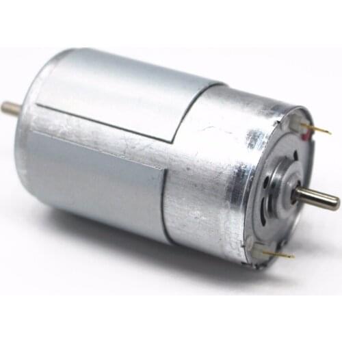 555 motor DC 12V24V motor double output high power encoder can be added and reduced speed motor