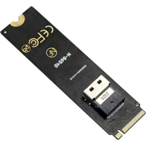 NGFF M-Key NVME to U.2 U2 Kit SFF-8639 to SFF-8654 Slimline SAS PCIe SSD Adapter for