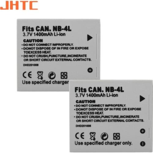 NB-4L NB4L Camera Battery 1400mah For Canon IXUS 30 40 50 55 60 65 80 100 PowerShot SD1000 1100 SD780 SD960 Batteries